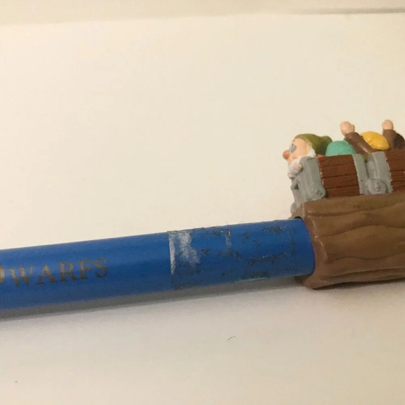 Applause Disney Snow White and the Seven Dwarfs Train PVC Topper Jumbo Pencil - Picture 11 of 12